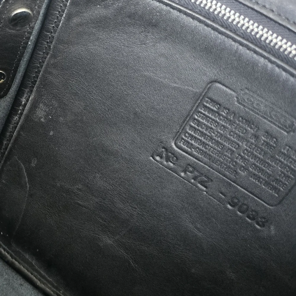Coach Black Leather Messenger Bag